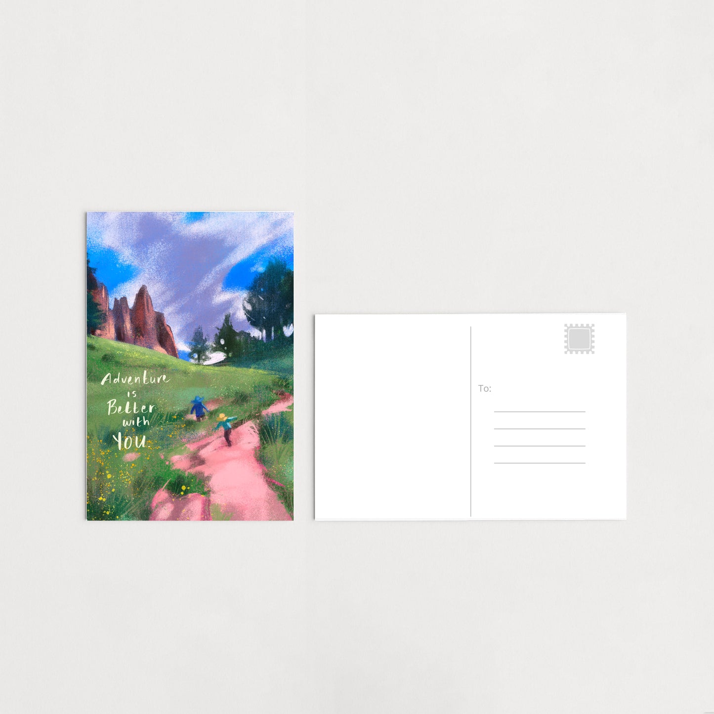 Adventure Is Better With You Postcard