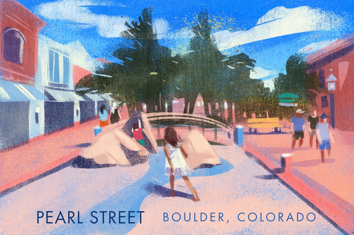 Pearl Street—Boulder, Colorado Postcard PST-CO-06