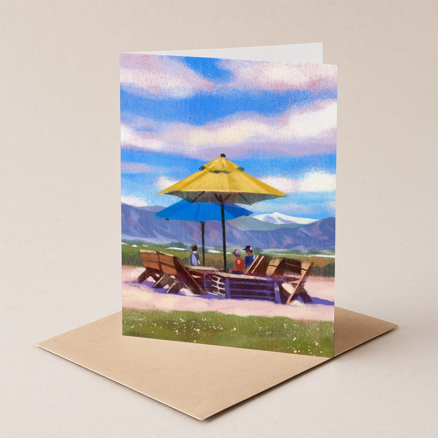 Summer Afternoon at Acreage Greeting Card