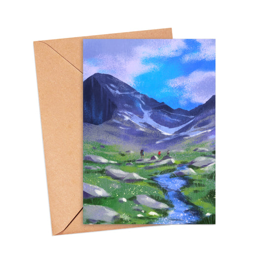 Estes Park Hiking Adventure Greeting Card-Colorado Collection