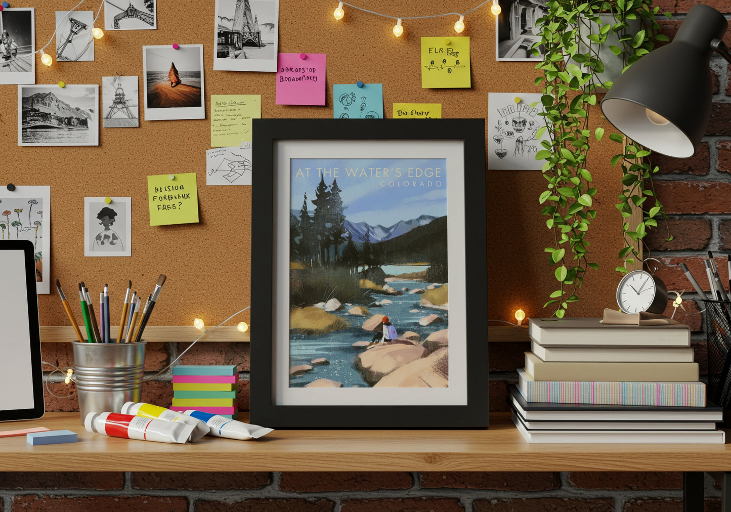 At the Water’s Edge — Long Lake, Colorado Postcard / Nature Art PST-CO-08