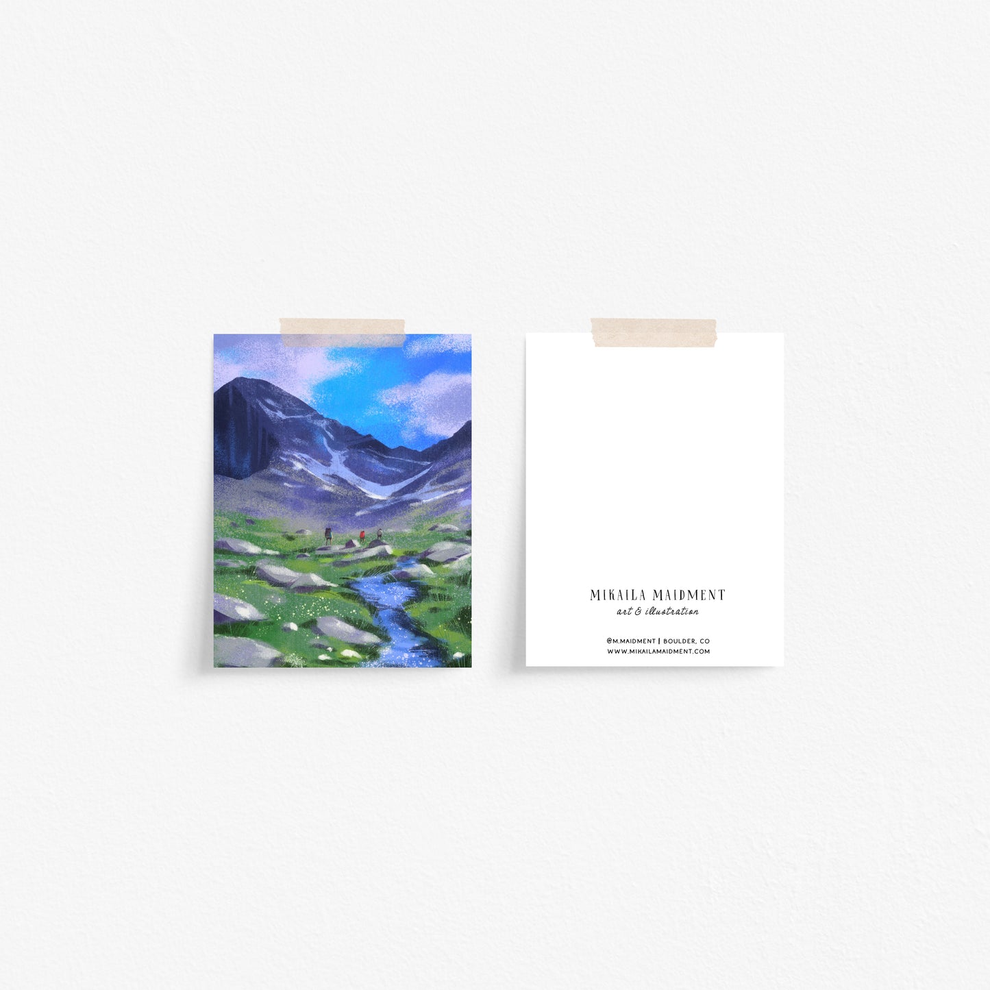 Estes Park Hiking Adventure Greeting Card-Colorado Collection