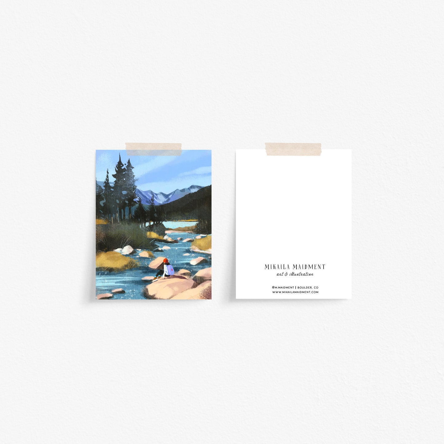 Long Lake Greeting Card—Brainard Lake Colorado Nature Art