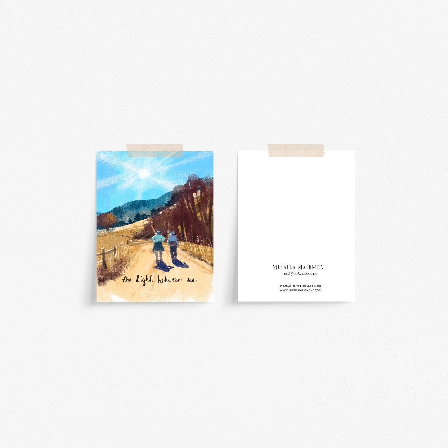 The Light Between Us Greeting Card