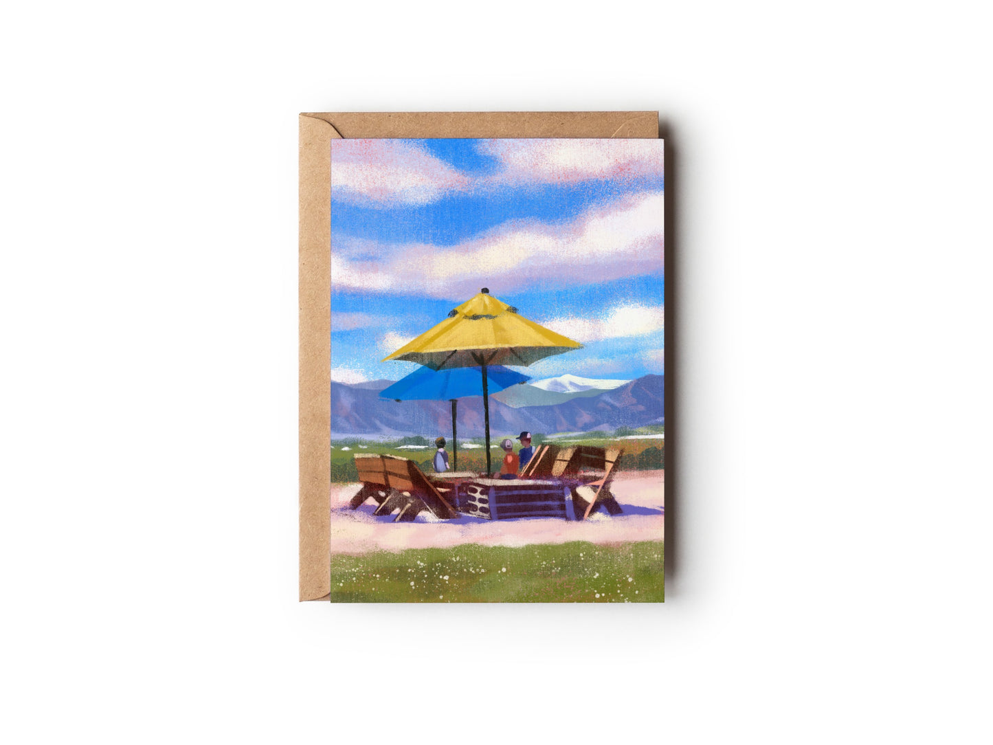 Summer Afternoon at Acreage Greeting Card