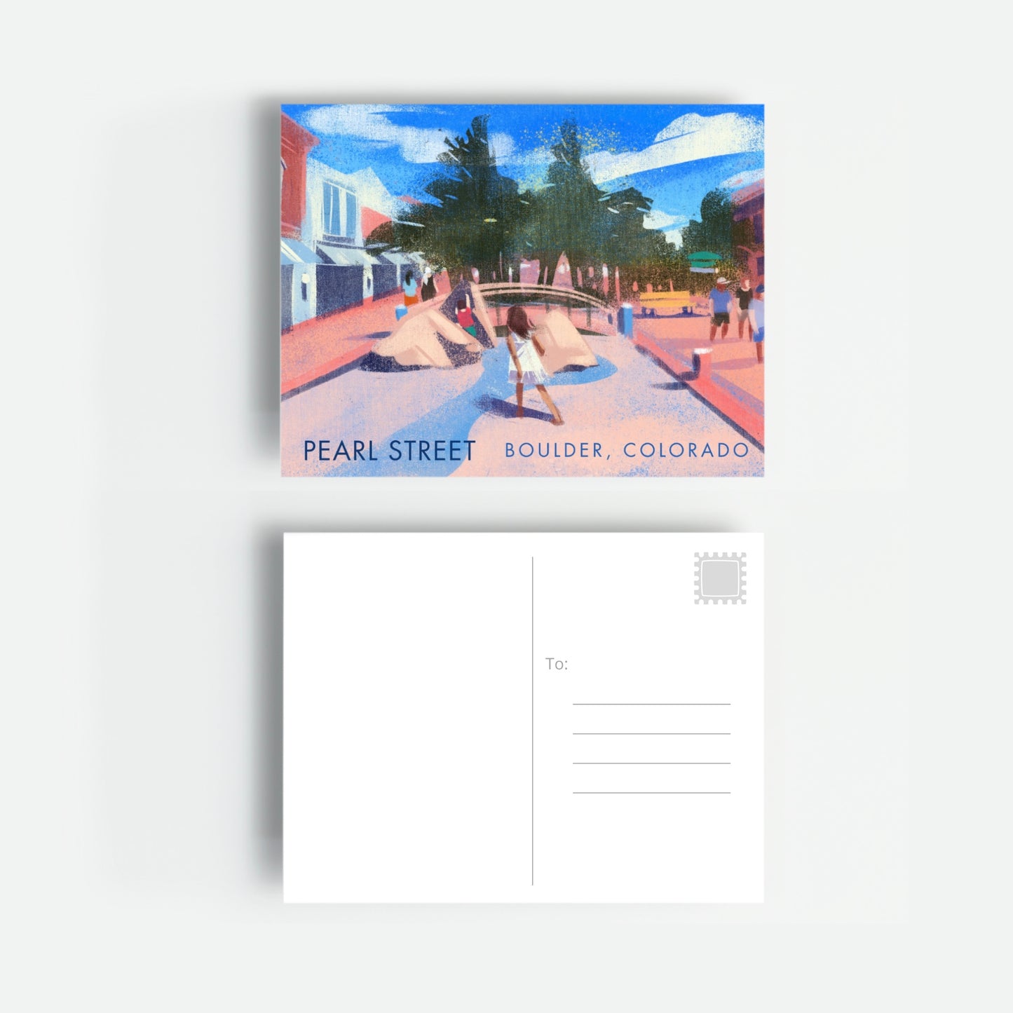 Pearl Street—Boulder, Colorado Postcard  PST-CO-06